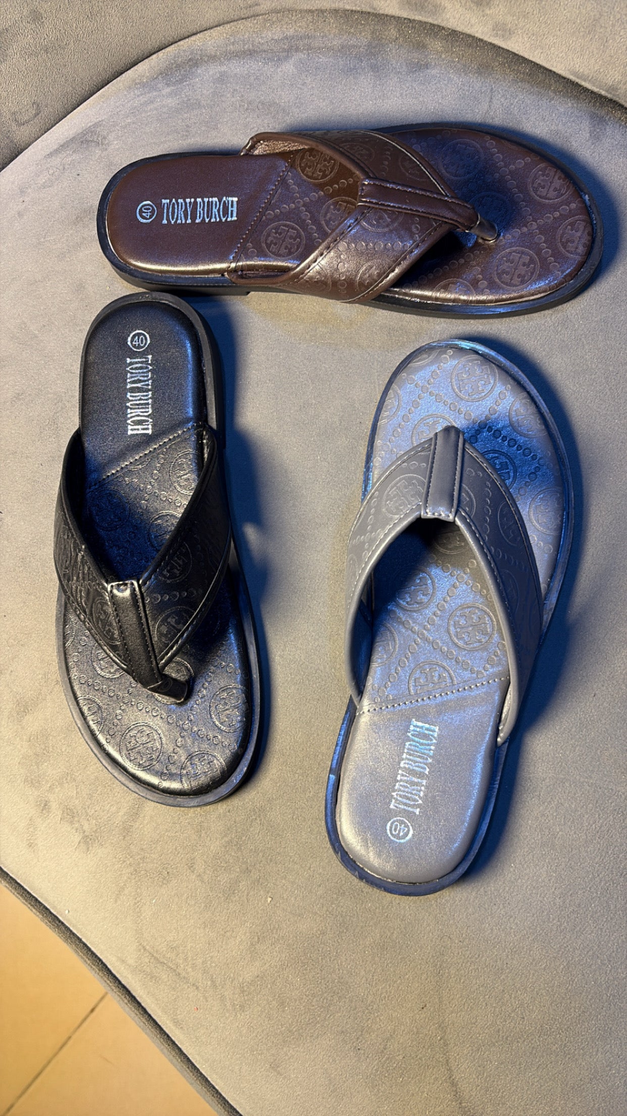 TORY BURCH MEN SLIPPERS