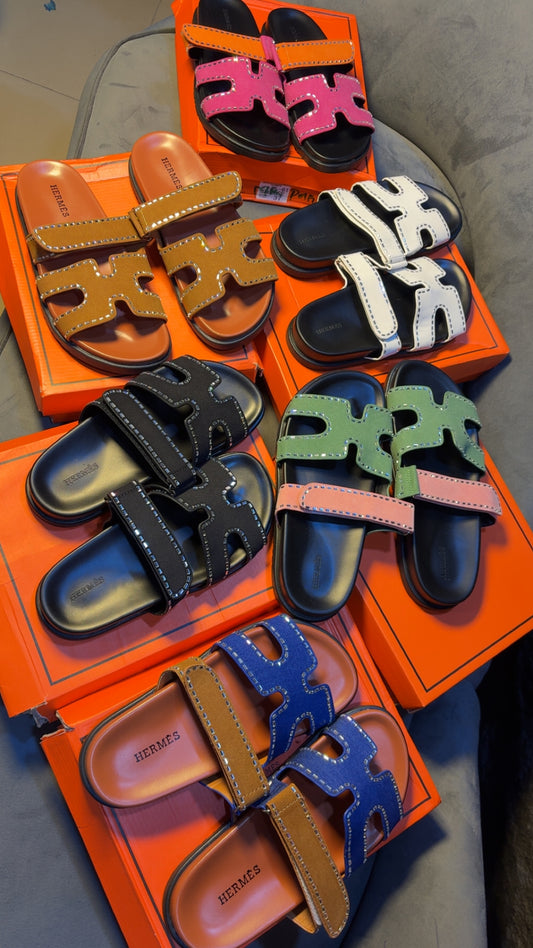 STONE HERMES BOXED SLIPPERS
