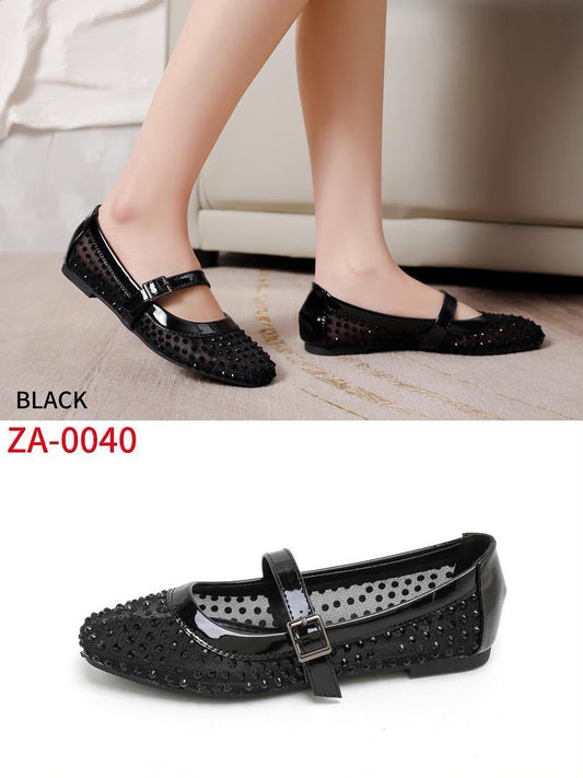 LUXURY ALAIA BOXED BALLERINA FLAT SHOE