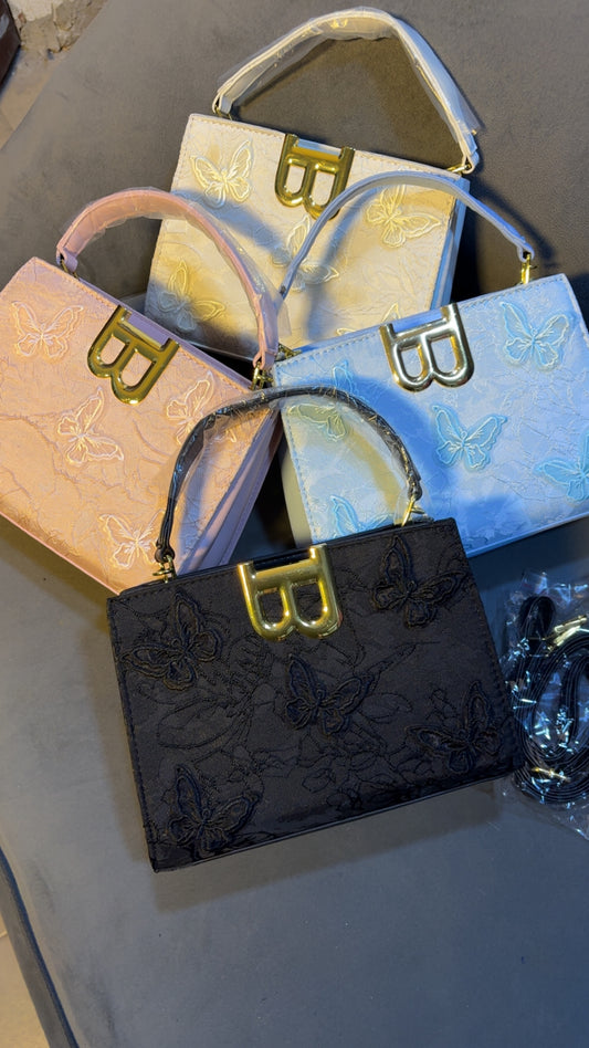 B FLOWER DESIGN BAG