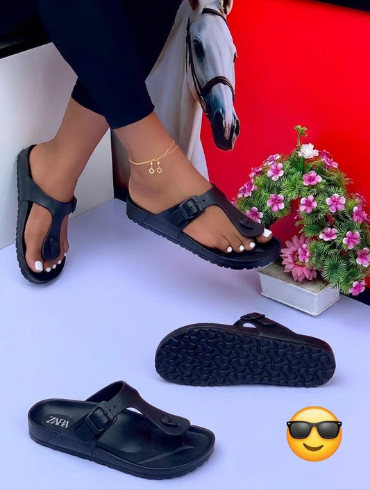 RUBBER BIRKEN STOCK SLIPPERS