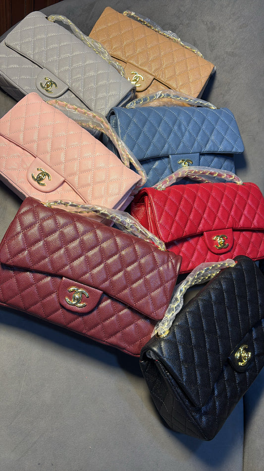 LUXURY ROUGH SKIN CHANNEL BAG