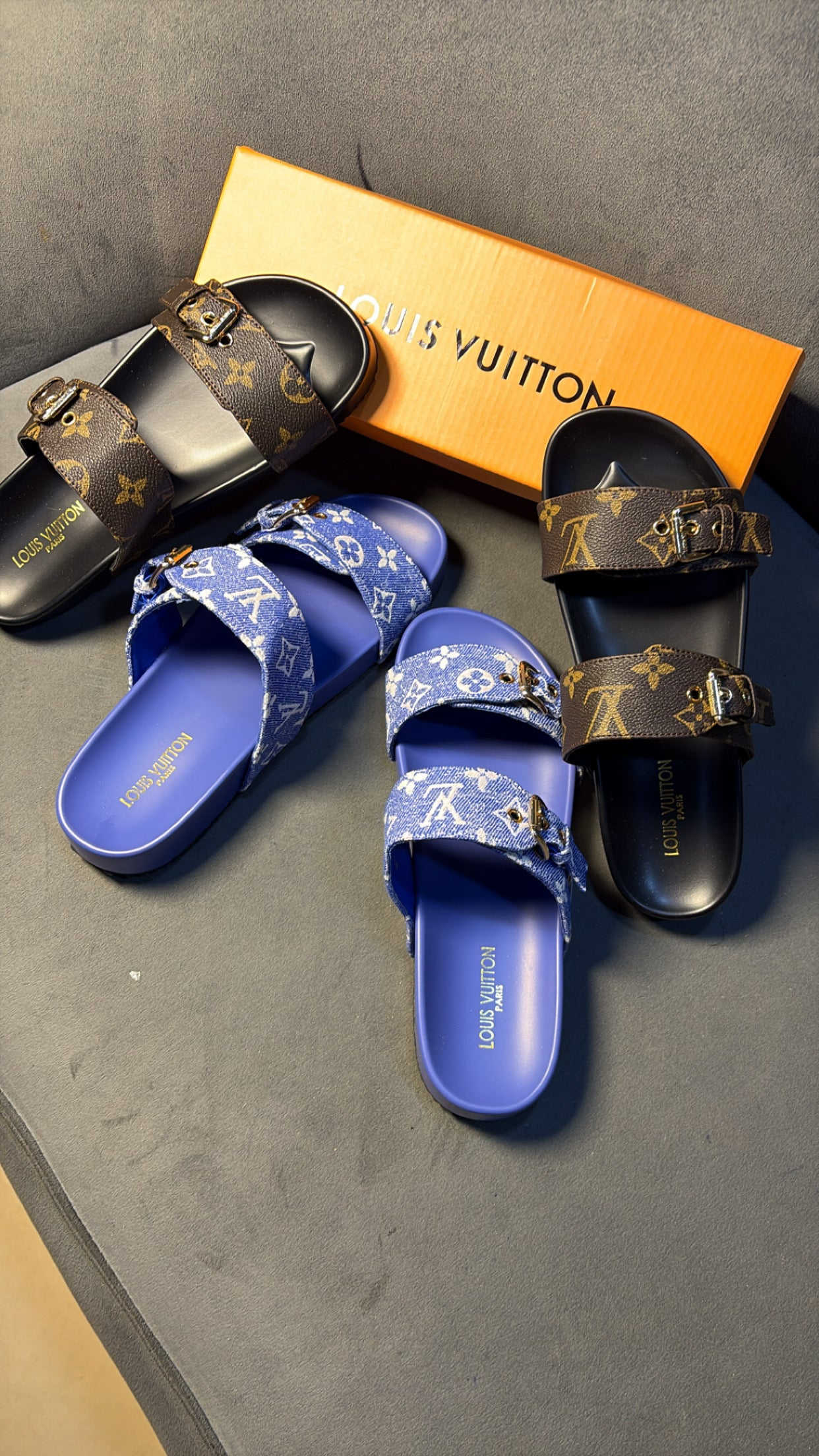 LOUIS VUITTON PARIS BOXED SLIPPERS