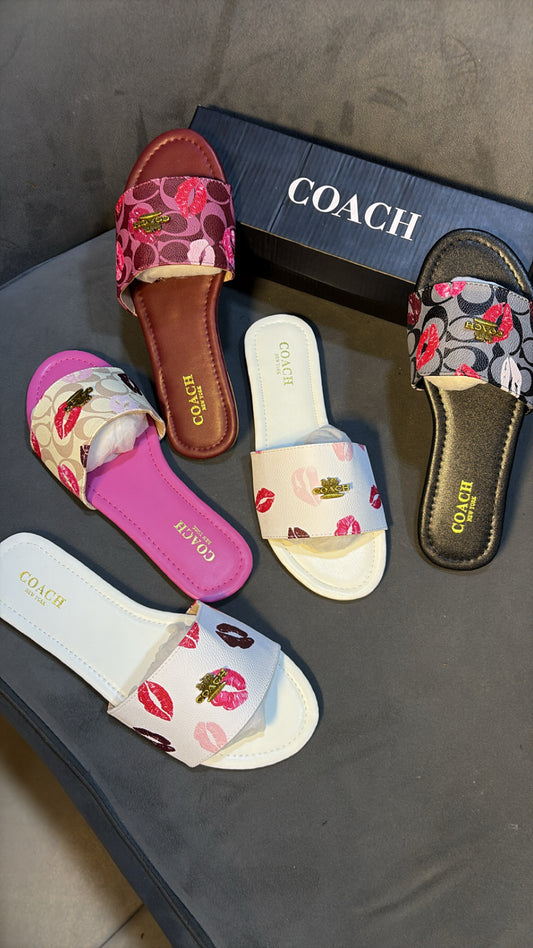 COACH  BOXED SLIPPERS