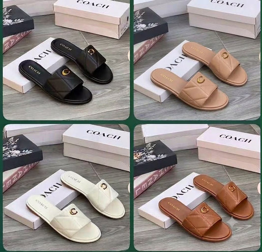 COACH BOXED SLIPPERS