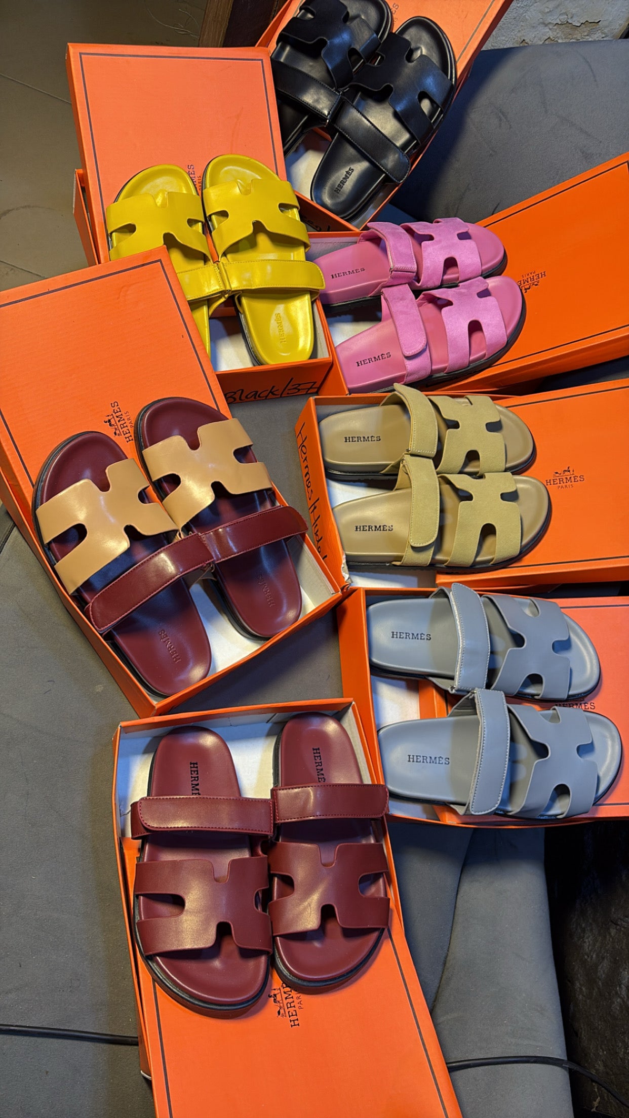 LUXURY BOXED HERMES SLIPPERS