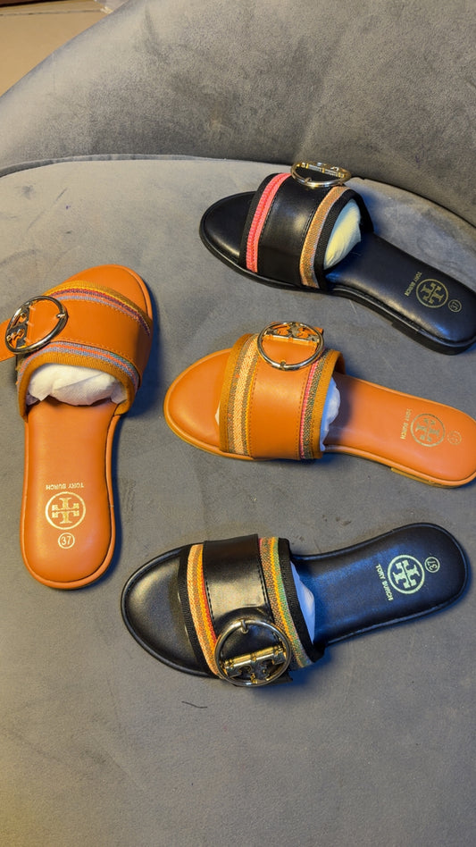 TORY MULTICOLOR SLIPPERS