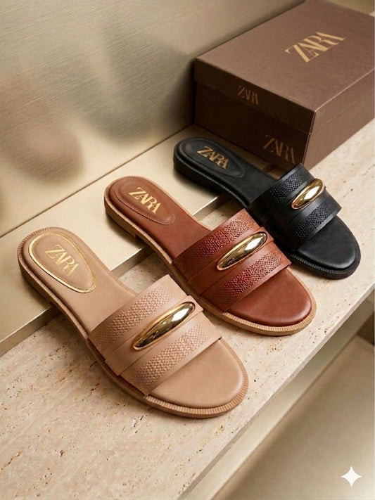 ZARA SLIPPERS FULLY BOXED