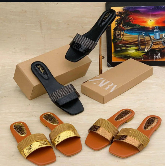 ZARA BOXED SLIPPERS
